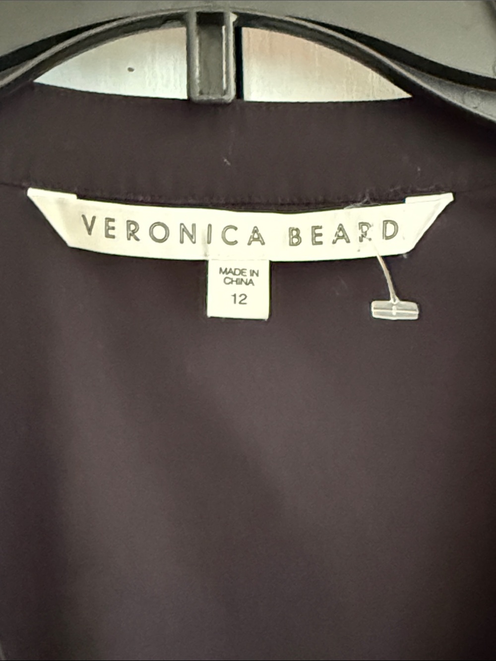 Veronica Beard Atia Cotton Poplin Ruched Stretch Button Front Black Dress Sz 12 - Picture 12 of 15
